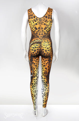 Ultra Quality Leopard Bodysuit - Sleeveless Cosplay & Dance Costume