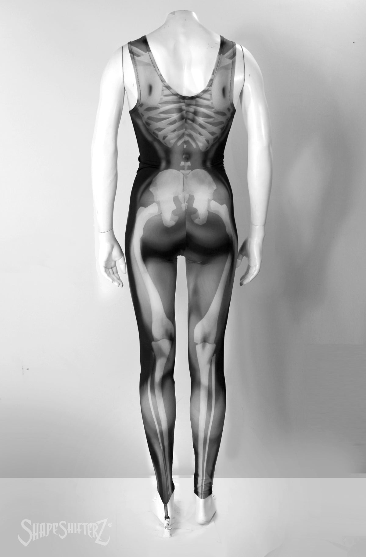 Women's Skeleton Costume Unitard – Sleeveless