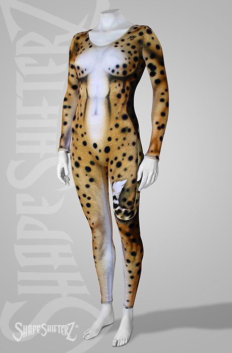 Cheetah print catsuit bodysuit