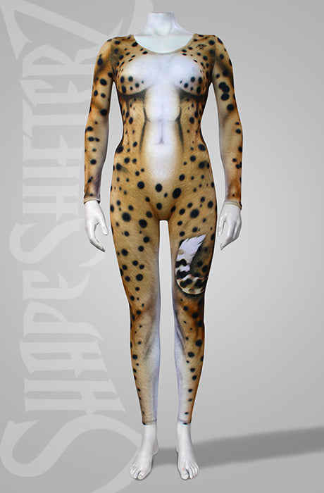 Cheetah print catsuit bodysuit
