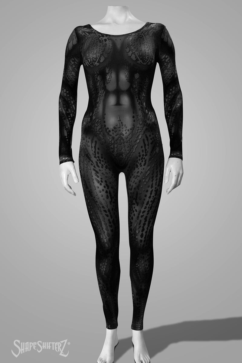 Women's Sea Creature Costume Catsuit – Scoop Neck, Pull-Up Fit