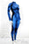 Woman's DIY Costume Cosplay Supersuit superhero bodysuit onesie Supergirl Fantastic 4 Four Aqua Girl Thing 1 and 2