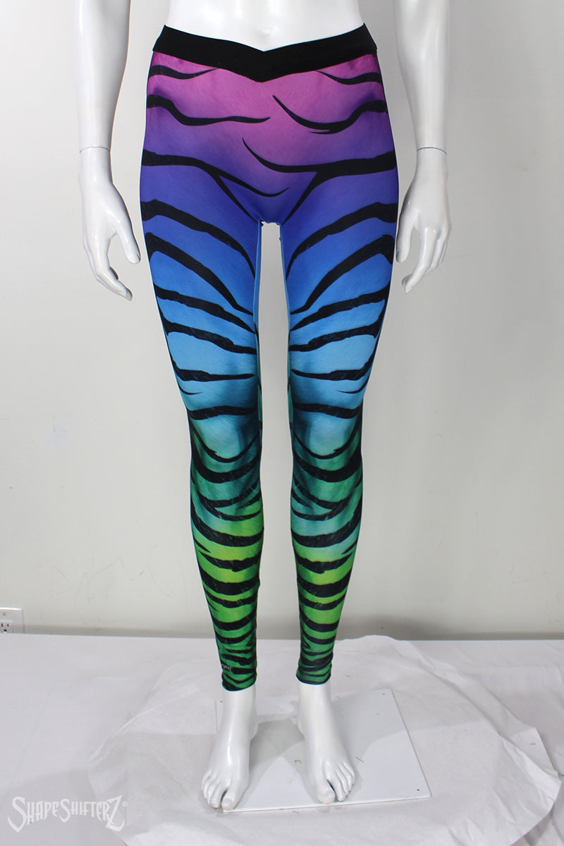 Women's Zebra Unicorn Costume Leggings – Color-Flow Fade Print