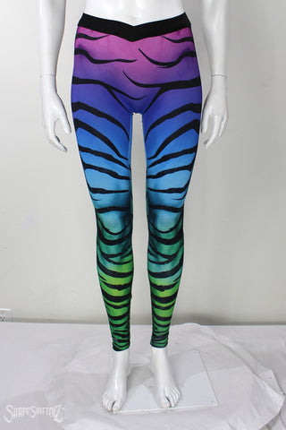 Women's Zebra Unicorn Costume Leggings – Color-Flow Fade Print