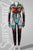 Stitched Up Doll High Collar Bodysuit wZipper - Cosplay | Athletics | Performance