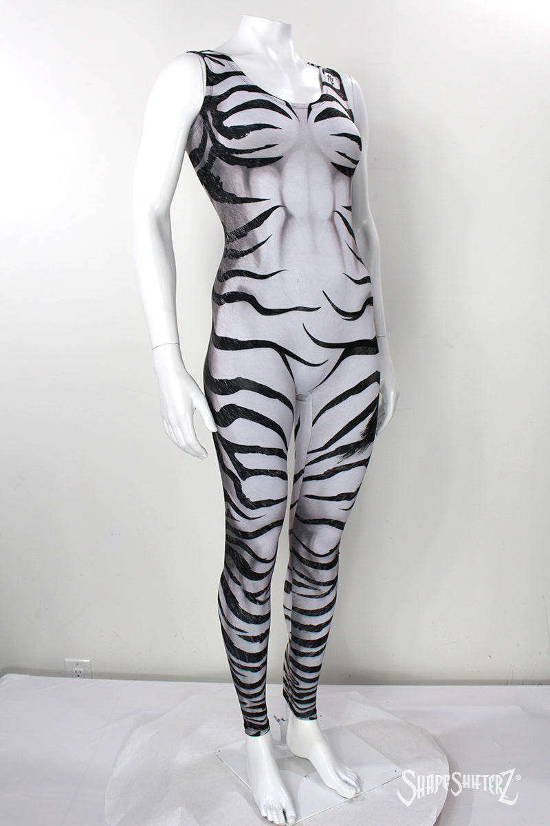 Women's Zebra Costume Catsuit – Sleeveless