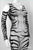 Women's 'ZEBRA' sleeveless catsuit