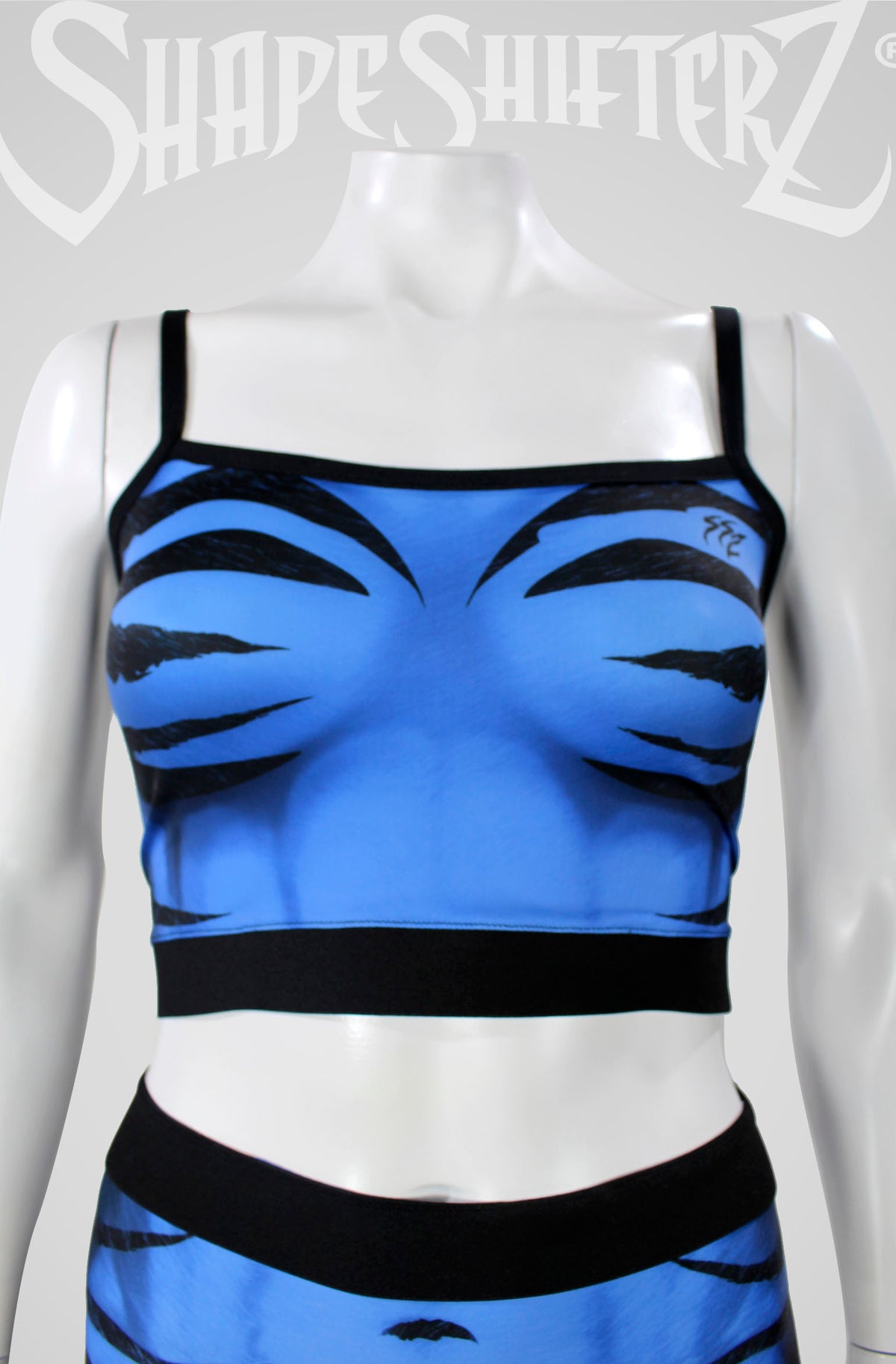 Women's Zebra Blue Costume Tank Top