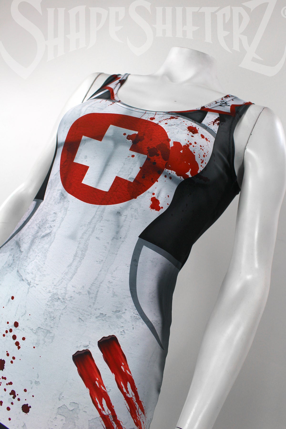 zombie nurse dress blood spattered living dead Halloween dress