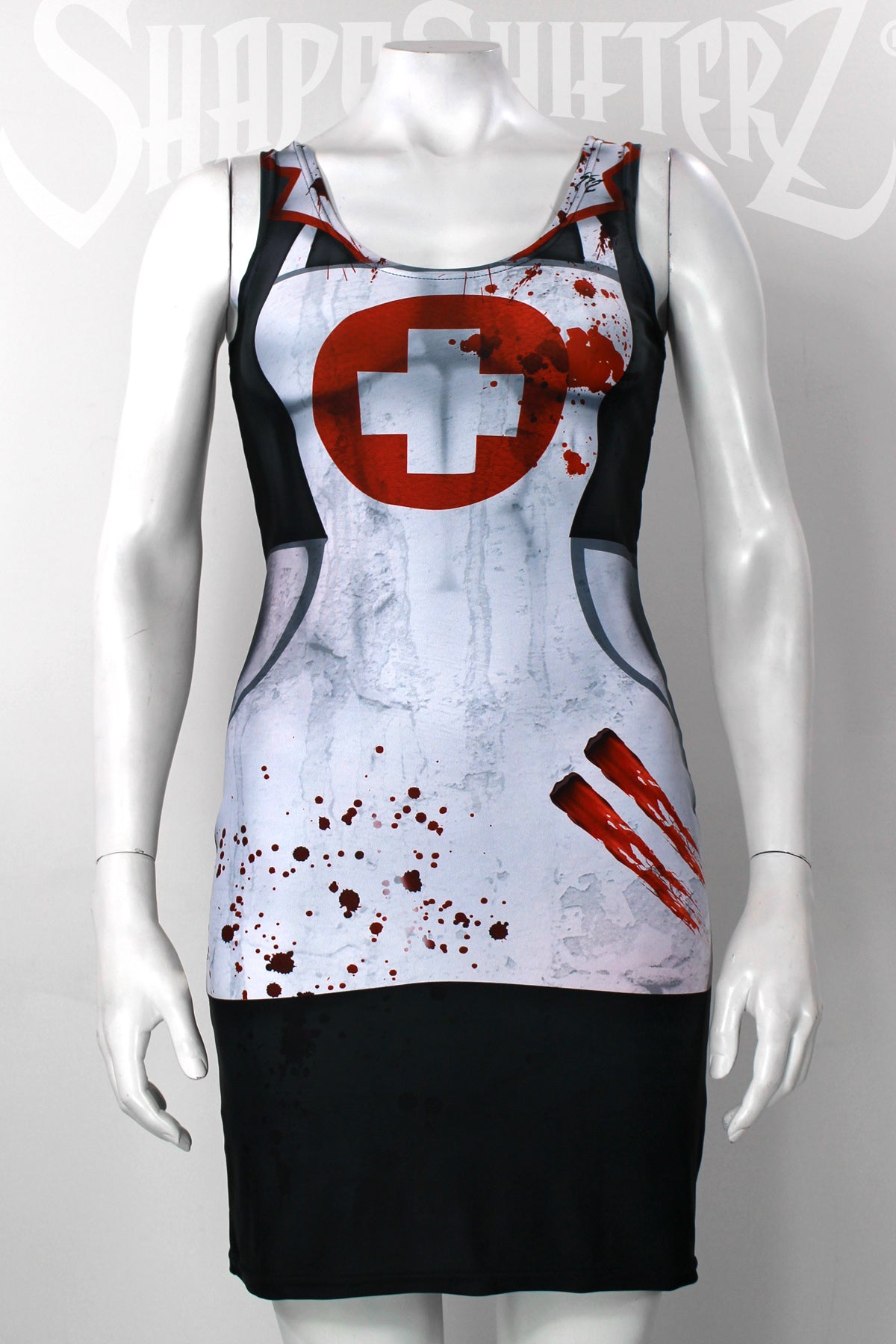 zombie nurse dress blood spattered living dead Halloween dress