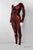 Woman's SuperSuit with Comic Highlights! Low, Scoop Neck, Pull-Up Catsuit. No Zipper
