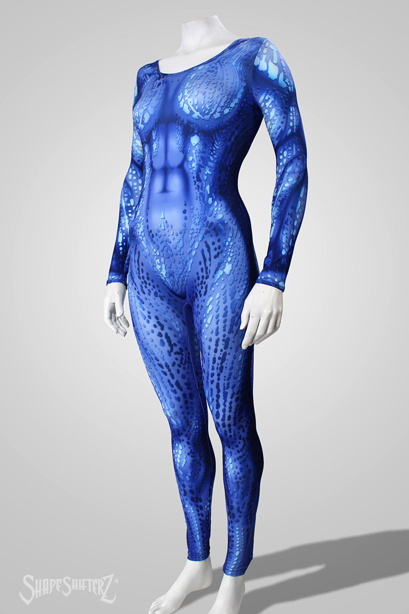 Women's Sea Creature Costume Catsuit – Scoop Neck, Pull-Up Fit