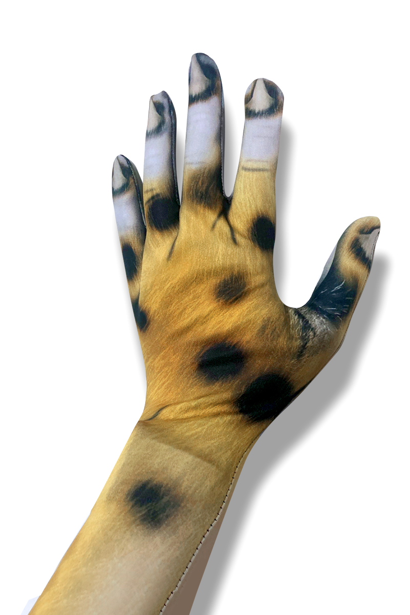 Unisex Cheetah Gloves – Faux Fur