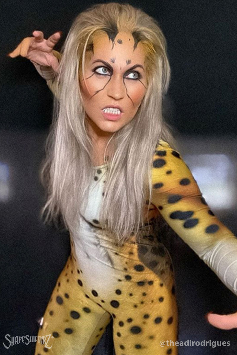 Women's Cheetah Costume Catsuit – Faux Fur