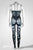 Unitard - Women's 'ZEBRA' body suit for dance and Halloween no printed tail